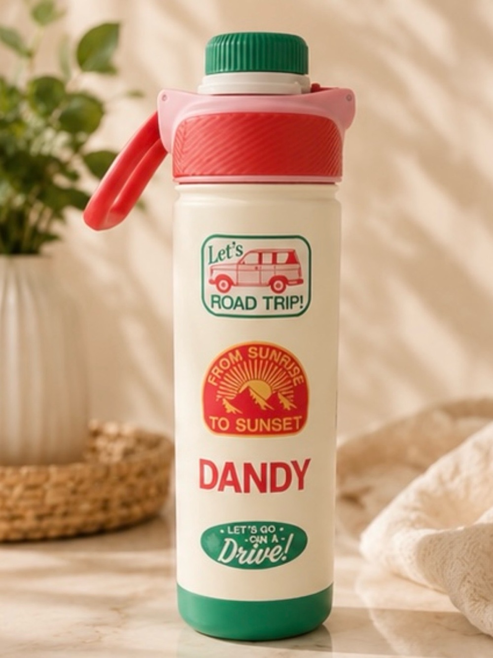 Starbucks x Dandy Worldwide 2026 Retro Road Trip Stainless Steel Water Bottle
